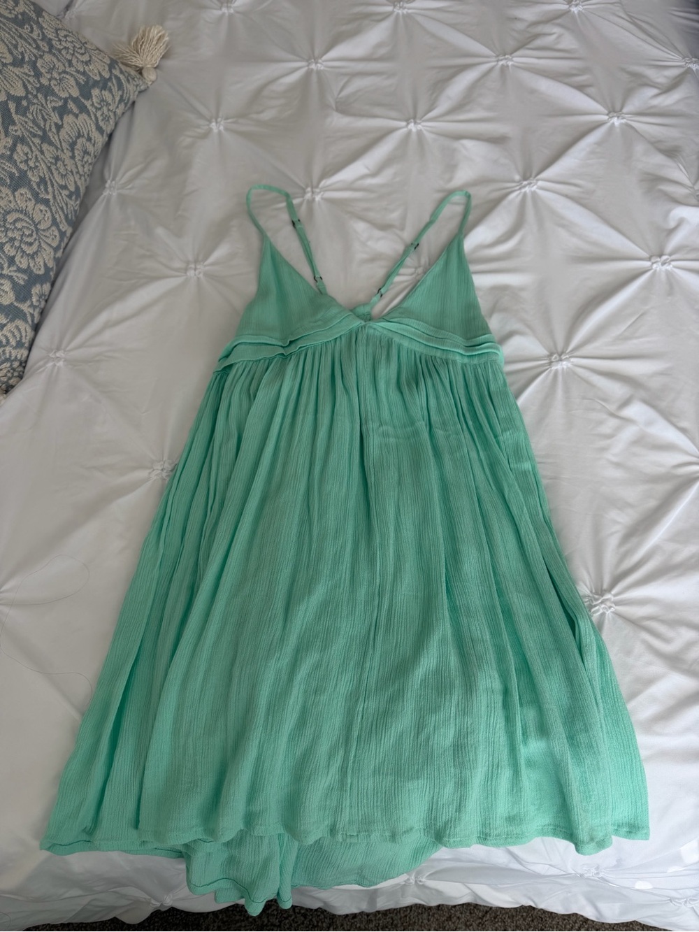 O'Neill Mint Green Strapless-Look Summer Dress